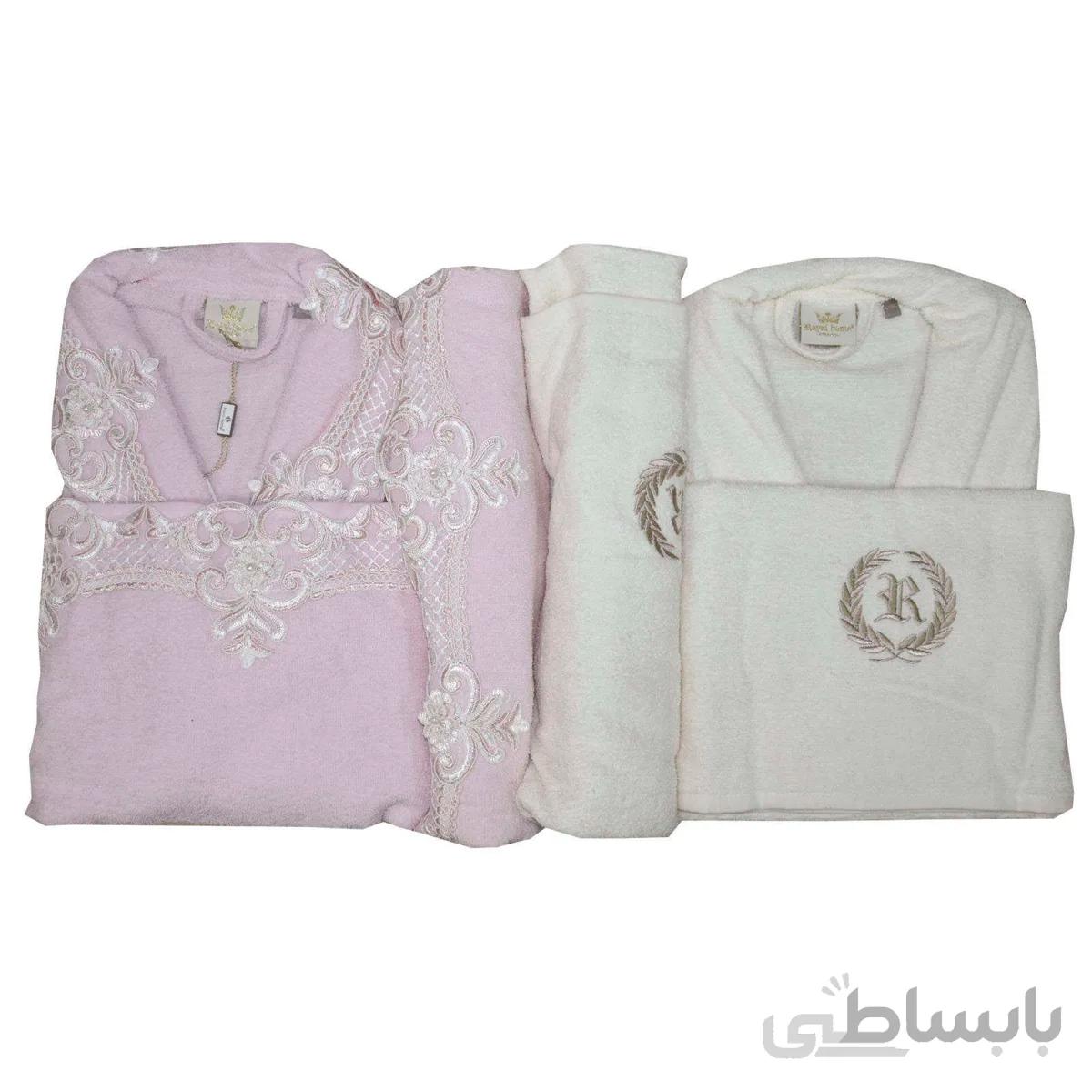 سرویس حوله پالتویی 6 تکه رویال هوم مدل Spring