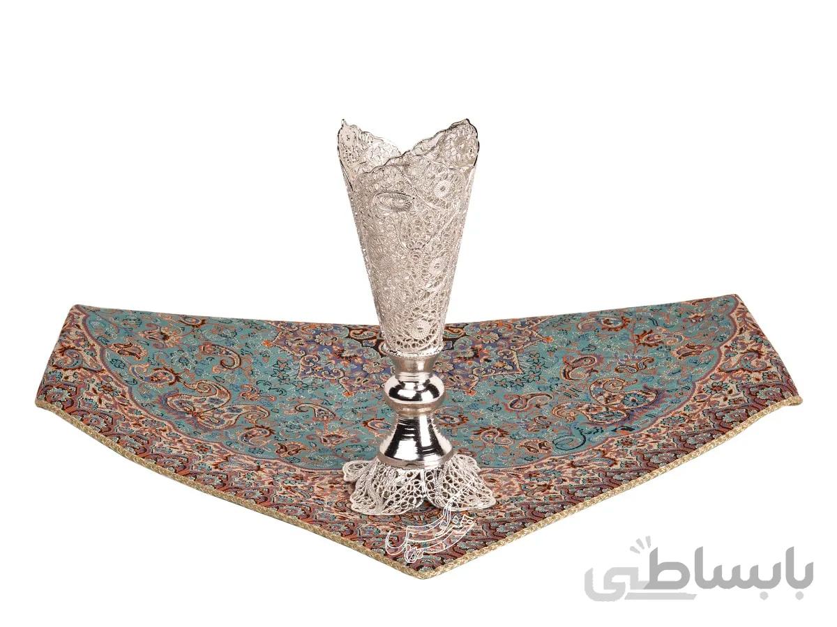 گلدان مدادی ملیله کاری کوچک