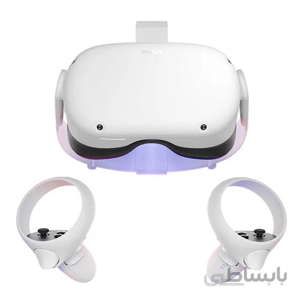 هدست واقعیت مجازی Oculus Quest 2 256GB به همراه 2 عدد دسته بازی ا Virtual Reality Headset Oculus Quest 2 256GB With 2 Handles