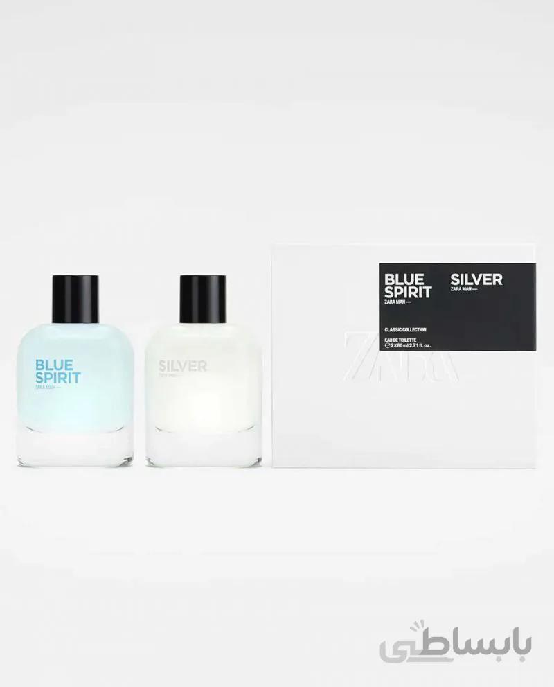 پک سیلور و بلواسپیریت SILVER+BLUE SPIRIT ( 80 میلی لیتر + 80 میلی لیتر )