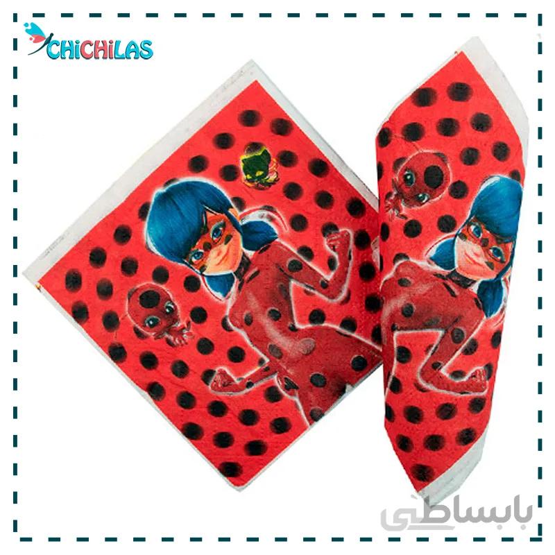 دستمال کاغذی دختر کفشدوزکی