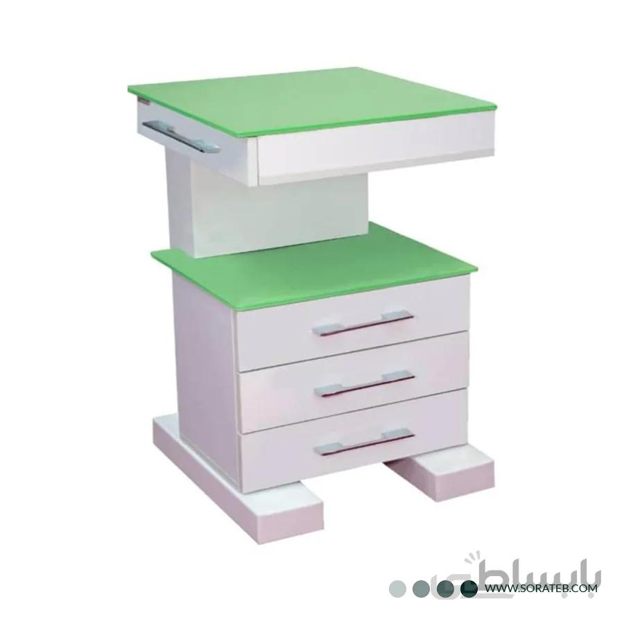 ترالی زیبایی پزشکی چهار کشو دو طبقه کد 525
