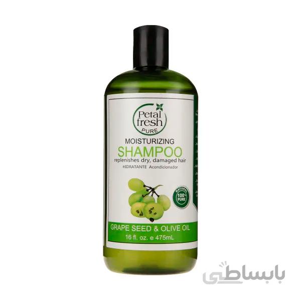 شامپو انار و آسای مناسب موهای رنگ شده پتال فرش حجم 475 میل ا Pomegranate and Asa shampoo suitable for colored hair Petal Fresh
