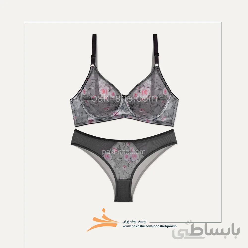 ست فانتزی فنردار گلدار برند نوشه پوش کد 62002