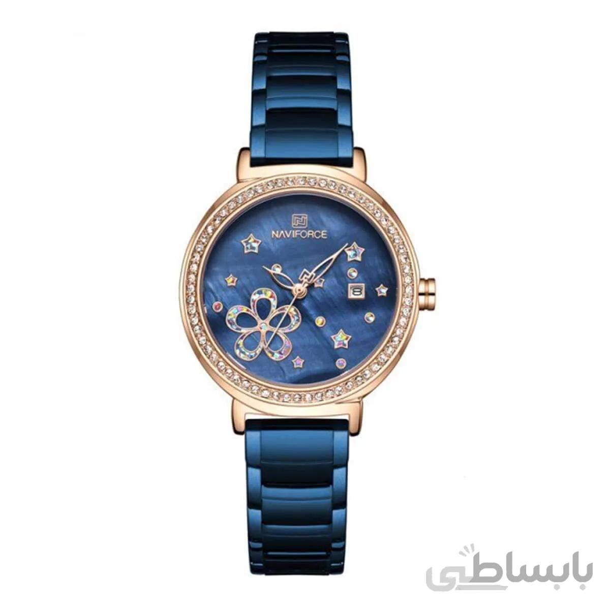 ساعت نیوی فورس زنانه ابی مدل Naviforce 5016