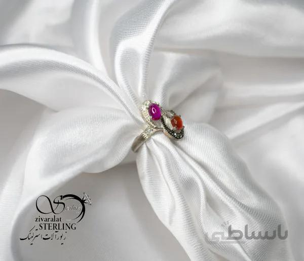 انگشتر نقره زنانه کد: 5332