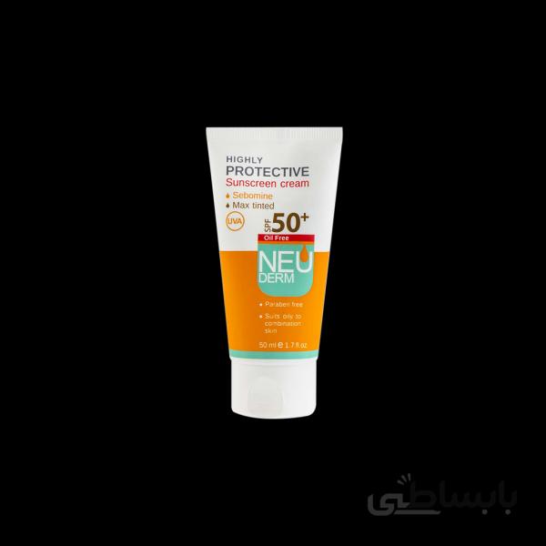 ضدافتاب رنگ تیره نئودرم spf 50