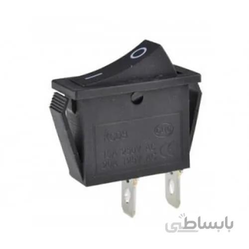 کلید راکر دوحالته دو پین باریک 25x10x20mm