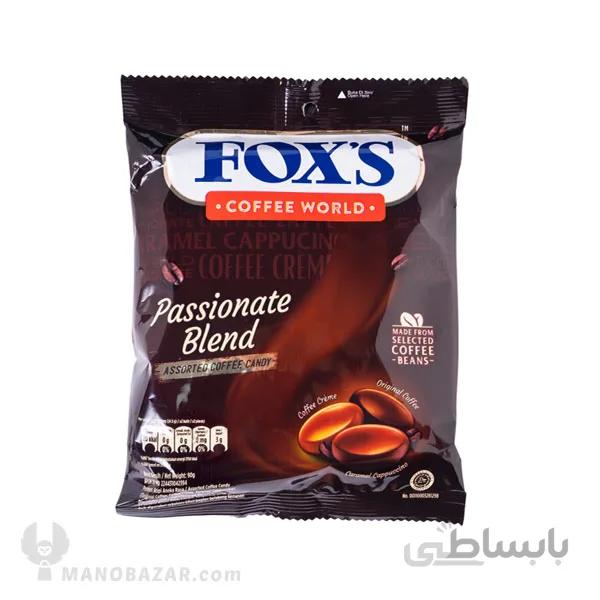 آبنبات فاکس قهوه Fox's Coffee World : وزن 90 گرم