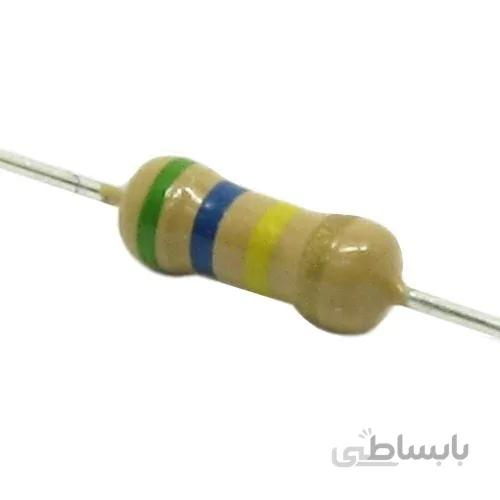 مقاومت 560 کیلو اهم 1/4 وات 5 درصد | 560K