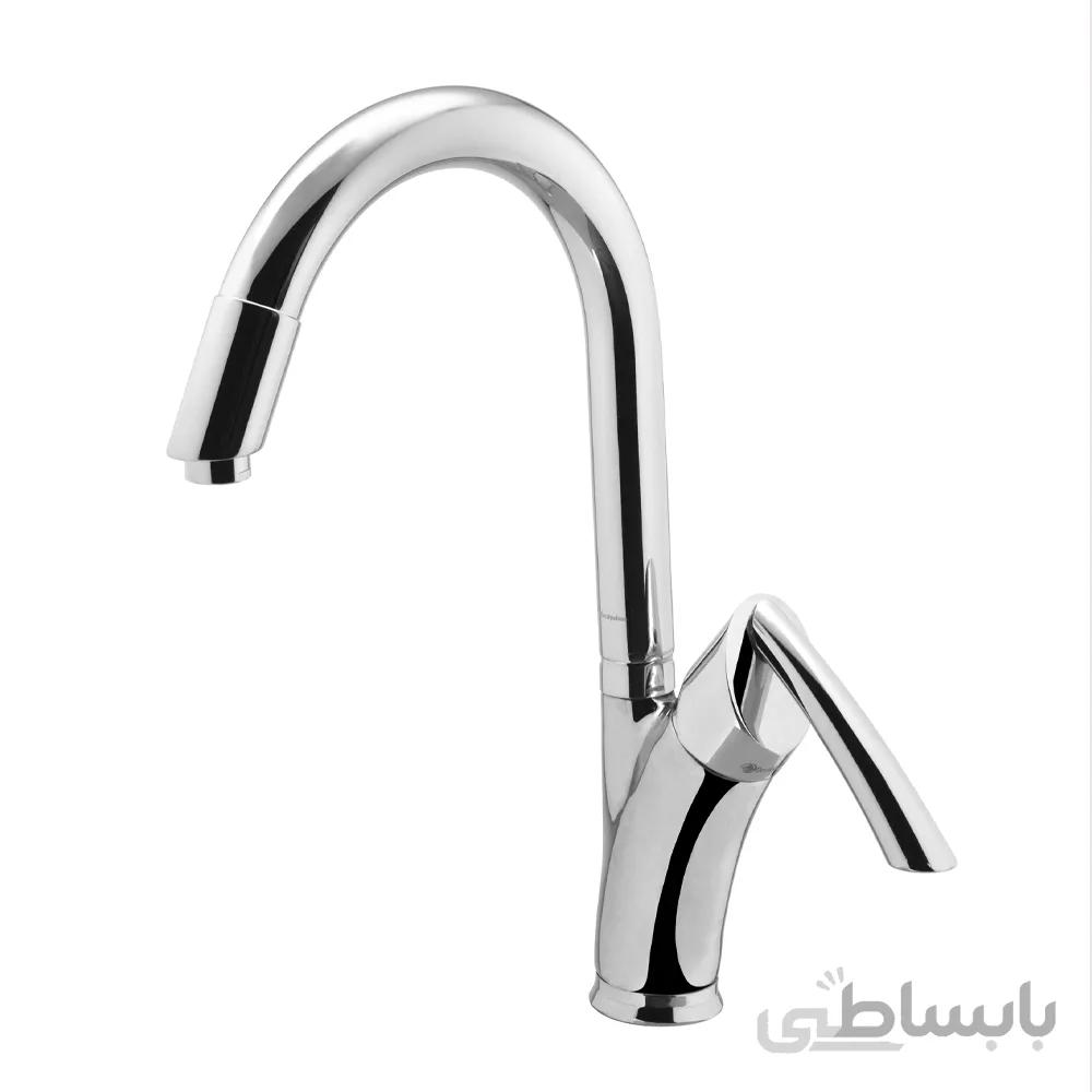 شیر ظرفشویی درخشان مدل تاپ کروم