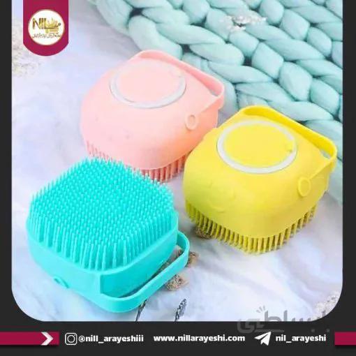 فیس براش و لیف سیلیکونی مخزن دار