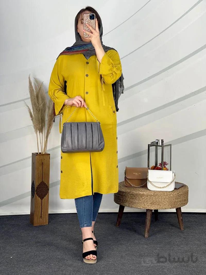مدل مانتو زنانه ابرو بادی جدید کد 1496