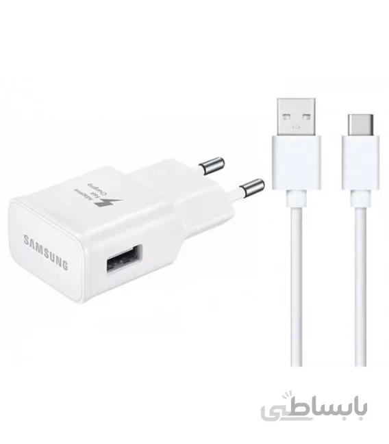 شارژر فست و کابل تایپ سی اصلی سامسونگ Samsung Fast Charging With Type-C Cable