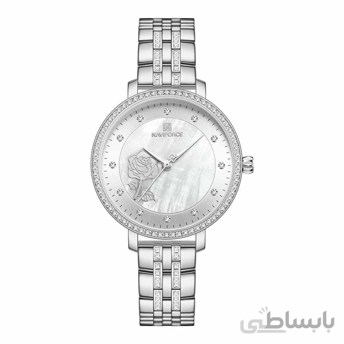 ساعت مچی نیوی فورس زنانه سیلور مدل Naviforce 5017