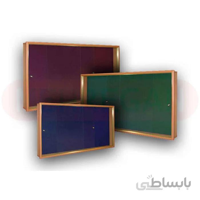 تابلو اعلانات شیشه خور MDF