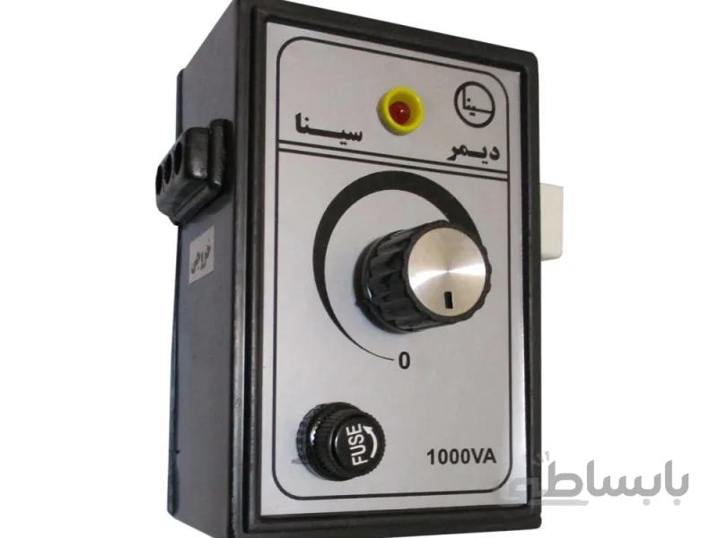 دیمر صنعتی تک فاز 1000VA سینا ا دیمر صنعتی تک فاز 1000 ولت آمپر سینا ، دارای فیوز محافظ و چراغ LED نشان دهنده