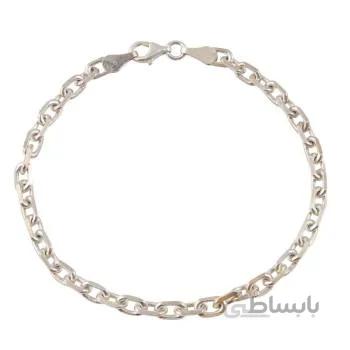 دستبند نقره بازرگانی میلادی مدل فانتزی کد DP_518