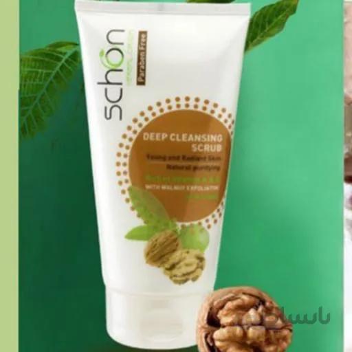 کرم اسکراب شون با عصاره گردو 150 میل ا Schon Deep Cleansing Scrub With Walnut Exfoliator 150ml