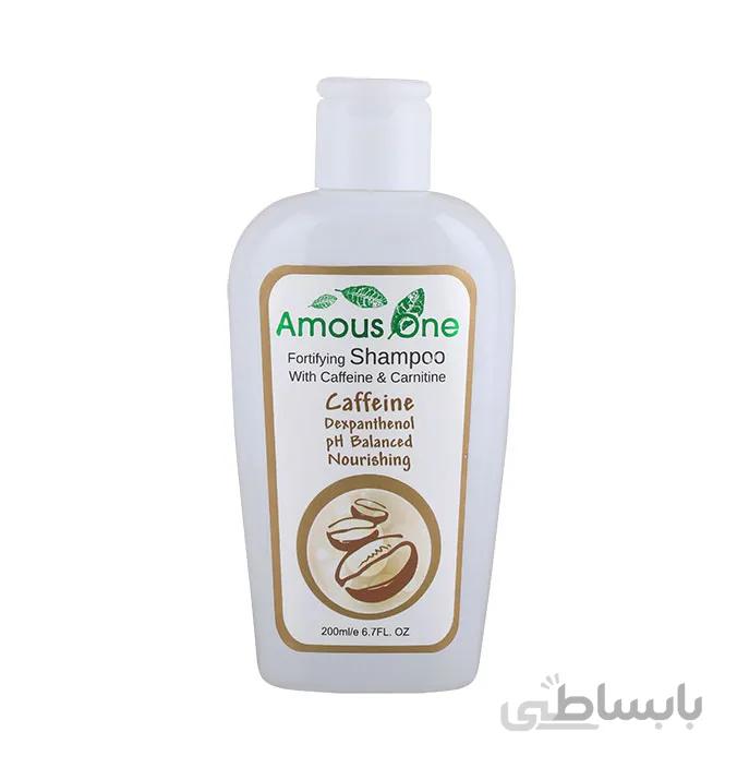 شامپو کافئین و کارنی تین آموس وان