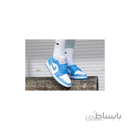نایک ایر جردن بدون ساق آبی NIKE Air Jordan 1 low
