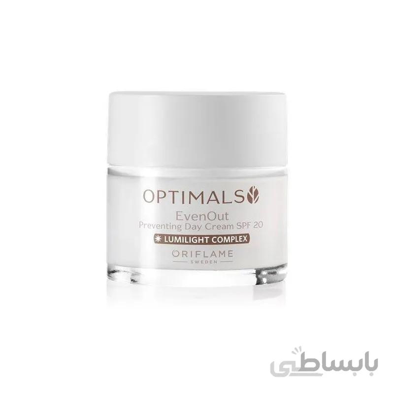 کرم روز ضدلک ایون اوت even out با spf20 ا Optimals Even Out Preventive Day Cream SPF 20