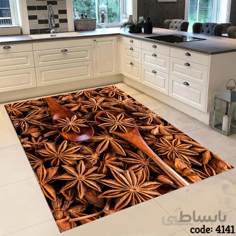 فرشینه اشپزخانه طرح بادیان ستاره ای 4141