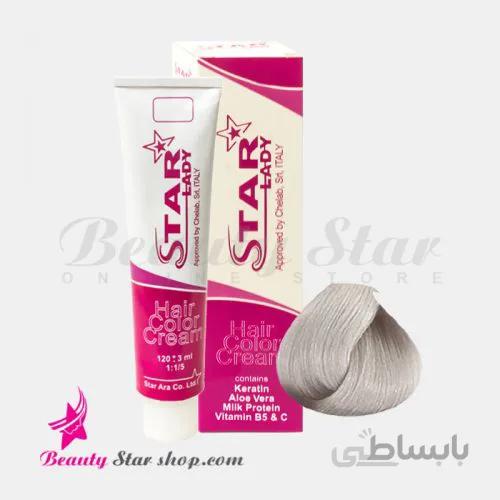 رنگ موی نقره ای شماره 90.01 استارليدی حجم 120 ميلی لیتر