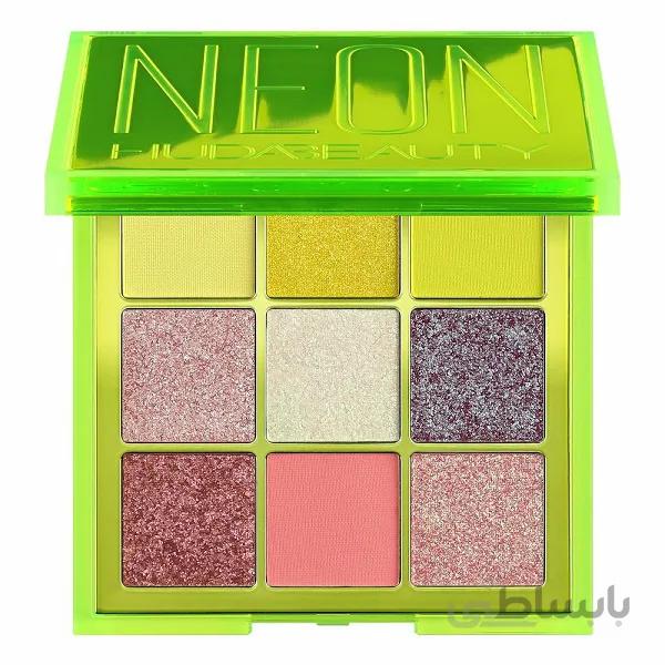 پالت سایه چشم 9 رنگ هدی بیوتی مدل Neon Obsessions سبز