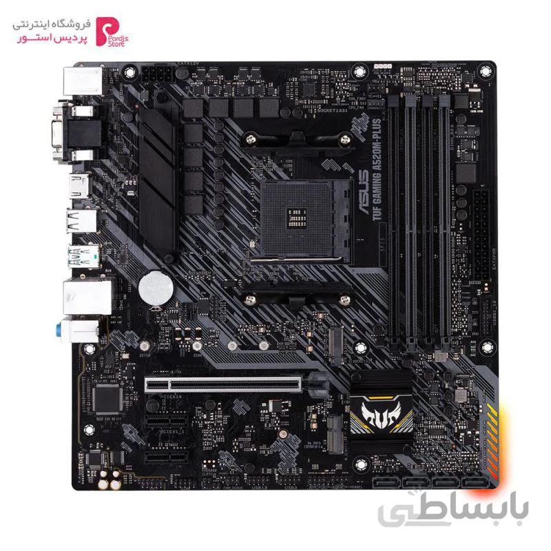 مادربرد ایسوس TUF GAMING A520M-PLUS ا ASUS TUF GAMING A520M PLUS AMD AM4 Motherboard