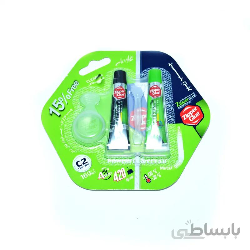 چسب فولاد دو قلو زیپر مدل Hf-8