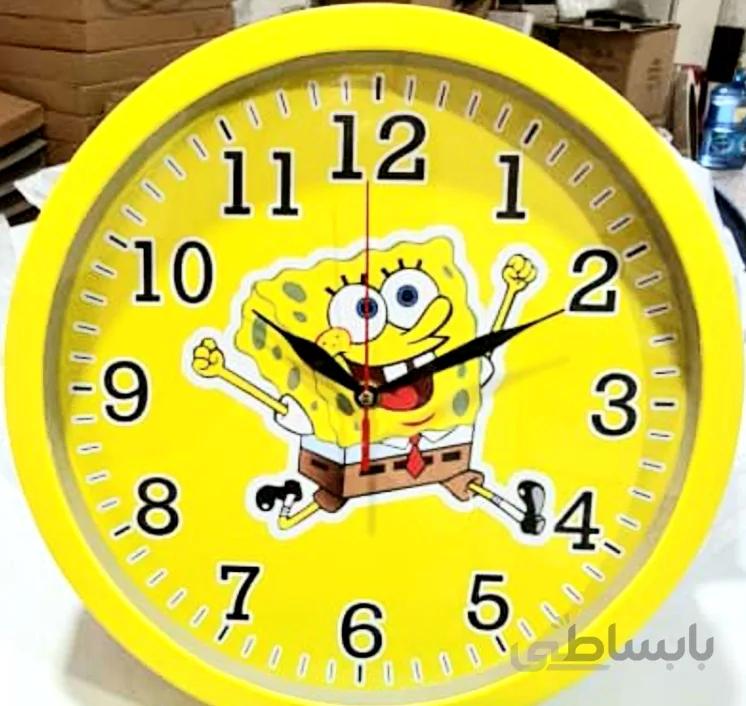 ساعت دیواری کودک باب اسفنجی قطر ۳۳ برند سیتی زن ا Baby watch