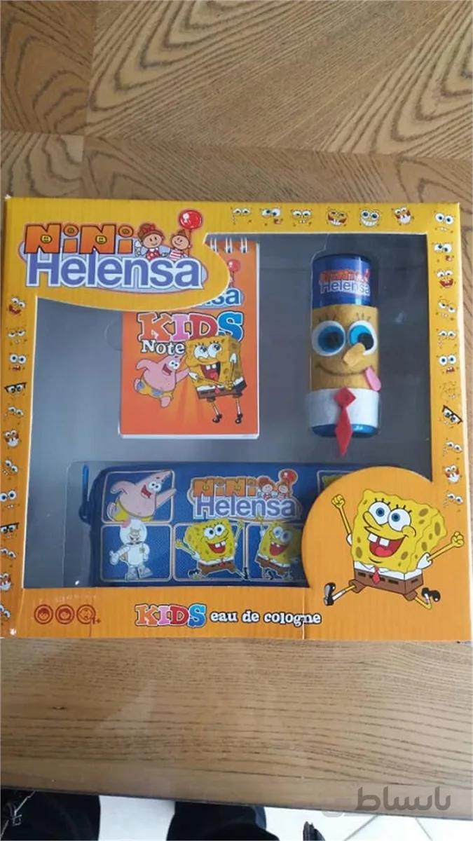 جعبه باب اسفنجی شامل اسپری بدن کودک دفترچه یادداشت و جامدادی ا Sponge Bob Box Includes (Baby Sponge Bob Body Notebook and Solids)