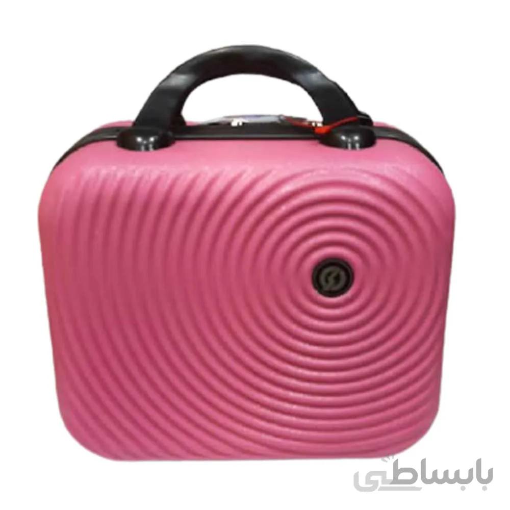 کیف مخصوص لوازم آرایش زنانه فایبر طرح مارپیچ