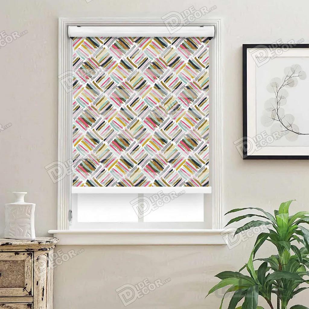 پرده زبرا چاپی دو رو طرح دار کد ZMP-533
