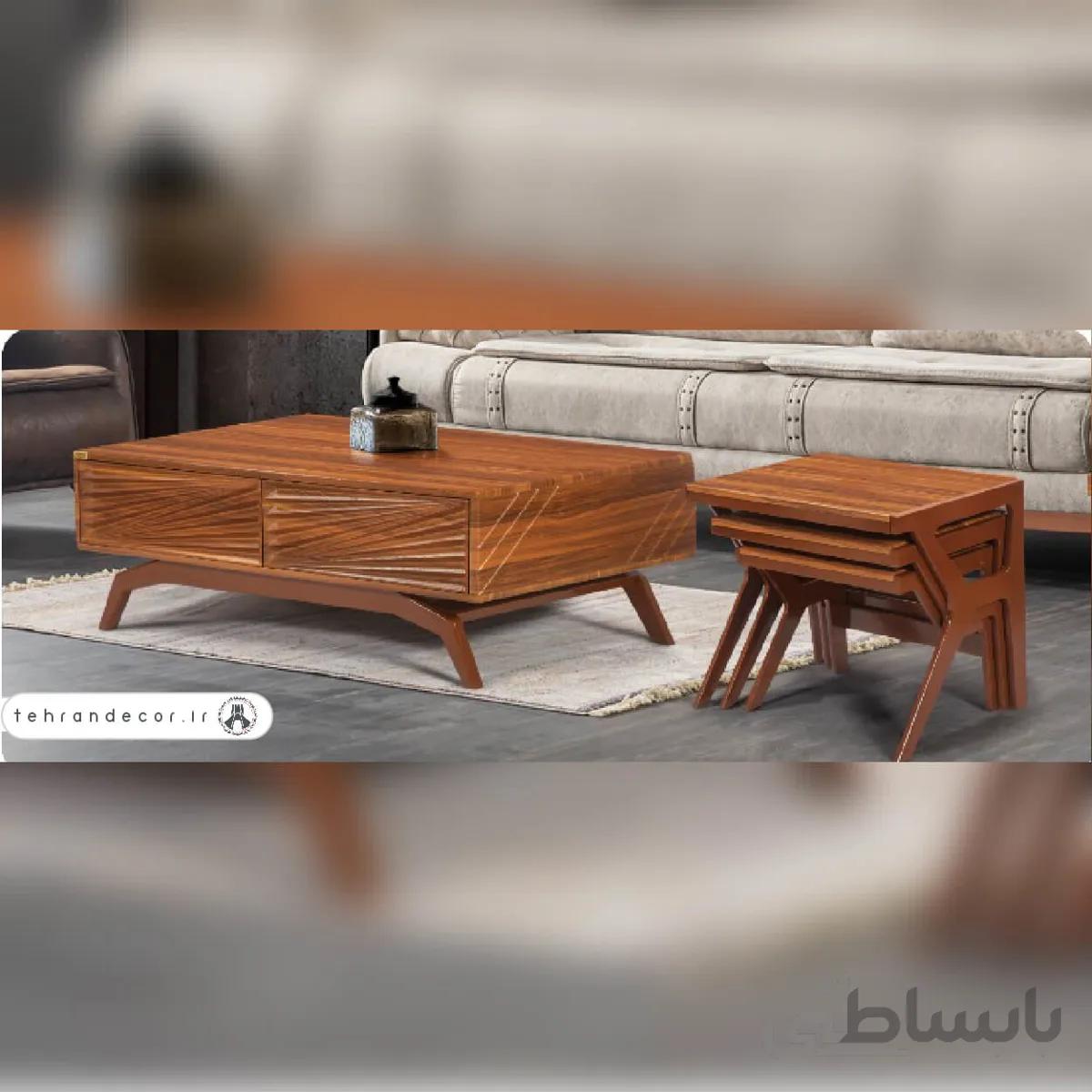 ست میز جلومبلی عسلی رخ