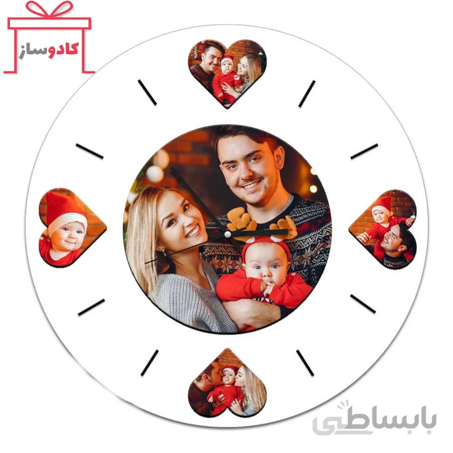 ساعت دیواری چهار قلب