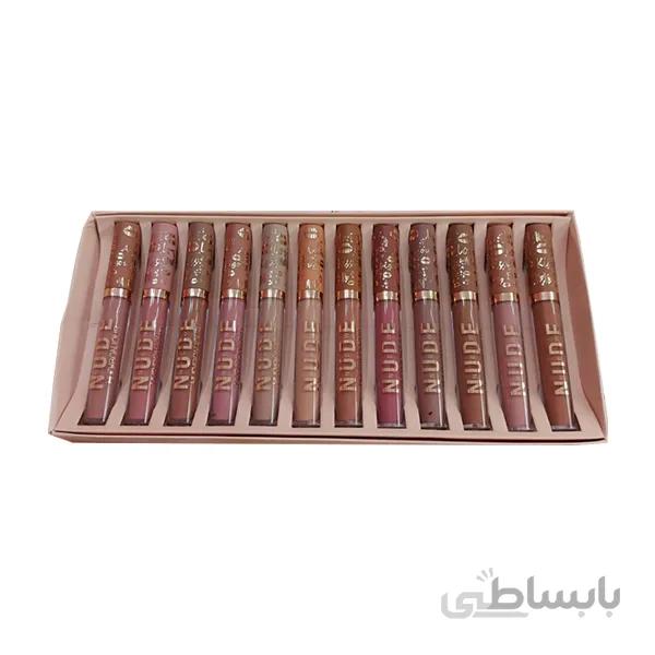 پک رژلب مایع 12 عددی NUDE