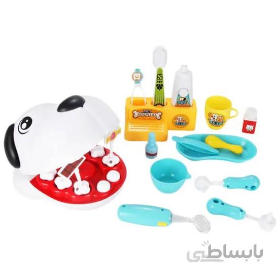 اسباب بازی ست دندانپزشکی سگ 17 تکه بوا Bowa
