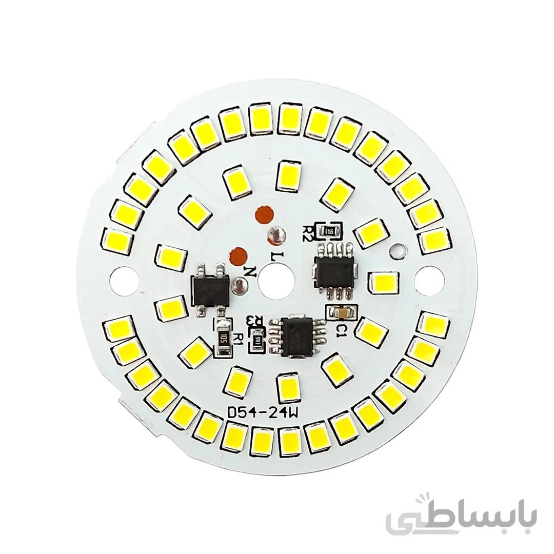 ال ای دی 24 وات 220 ولت سفید مهتابی قطر 54 میلیمتر