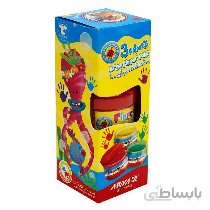 رنگ انگشتی 3 رنگ آریا 7004 ا Arya v004 3 Color Finger Paint کد 343846