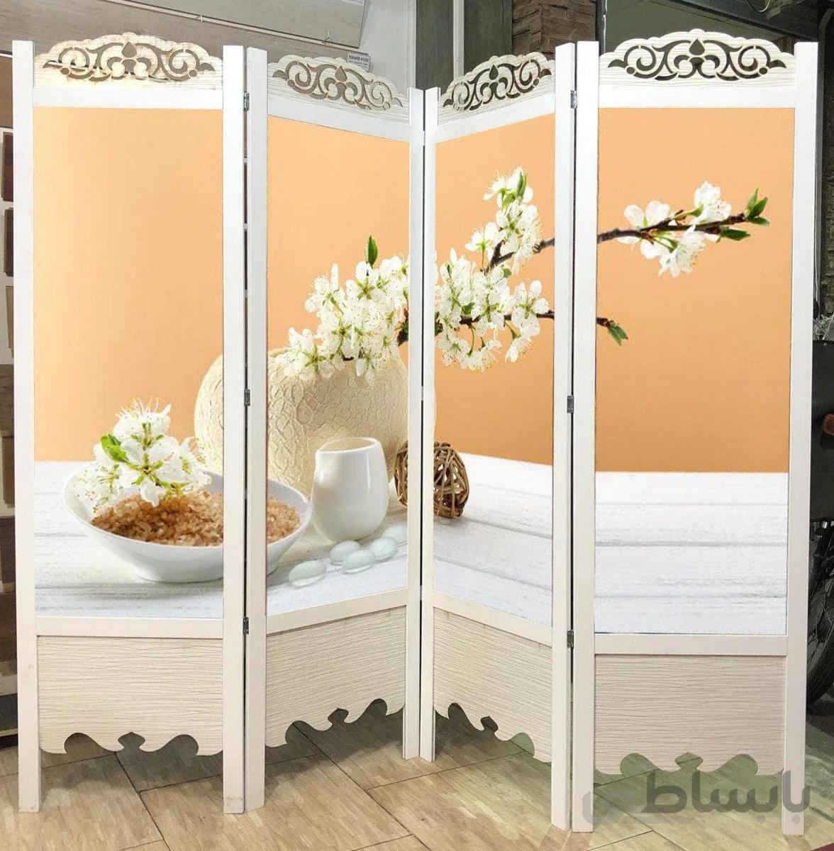 پاراوان تصویری منظره PA-265 سفید