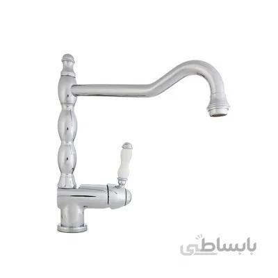 شیر سینک علم ضخیم بلند موست مدل رنسانس کروم