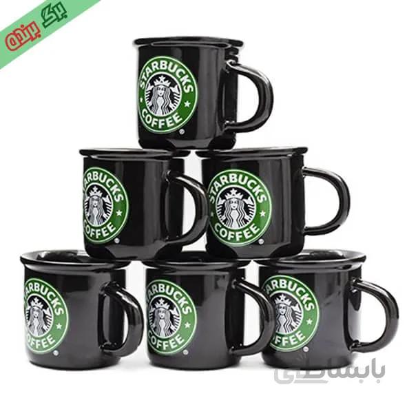 فنجان قهوه خوری 6 عددی طرح استارباکس StarBucks ا StarBucks Coffee