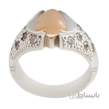 انگشتر نقره مردانه مدل اوپال کد AM_1709