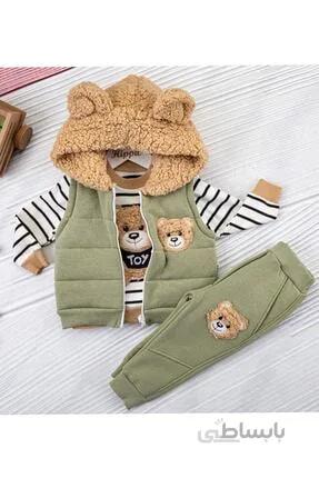 ست لباس نوزاد دخترانه شیک جدید برند Hippıl Baby رنگ سبز کد ty141963362