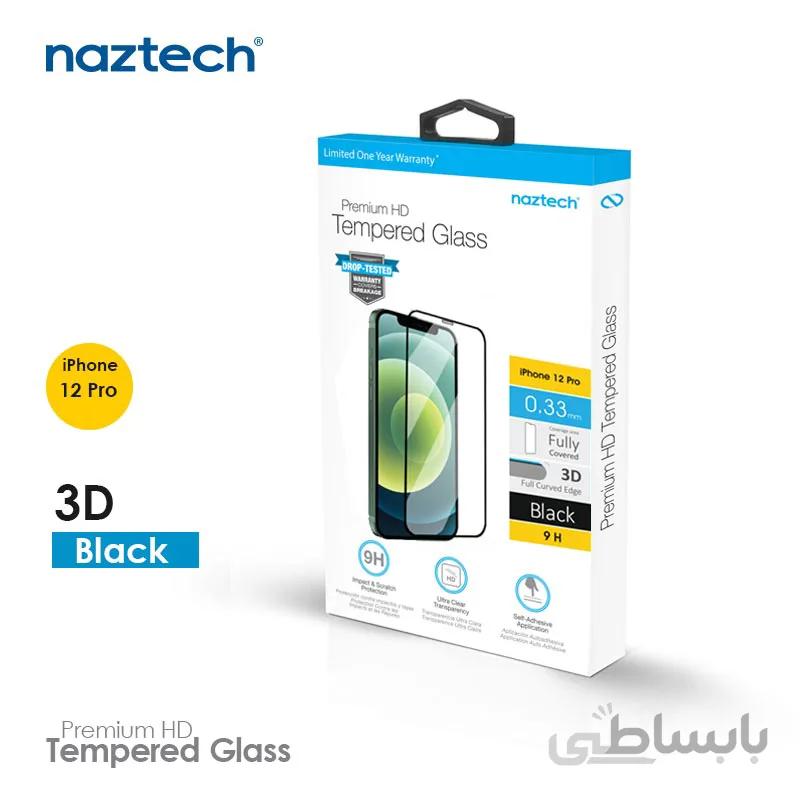 محافظ صفحه نمایش شیشه‌ای 3D نزتک مناسب برای آیفون 12Pro