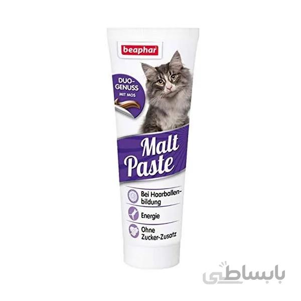 خمیر مالت گربه بیفار وزن 100 گرم ا beaphar Anti-Hairball Malt Paste