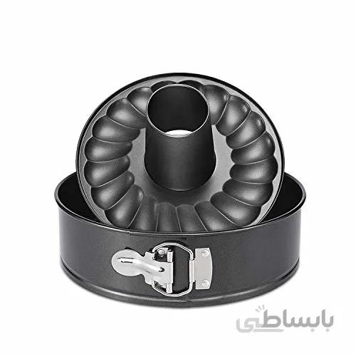 قالب کمربندی کیک گرد شیفون دار دو حالته QUID مدل 26 سانتی متر نچسب کف جدا شونده