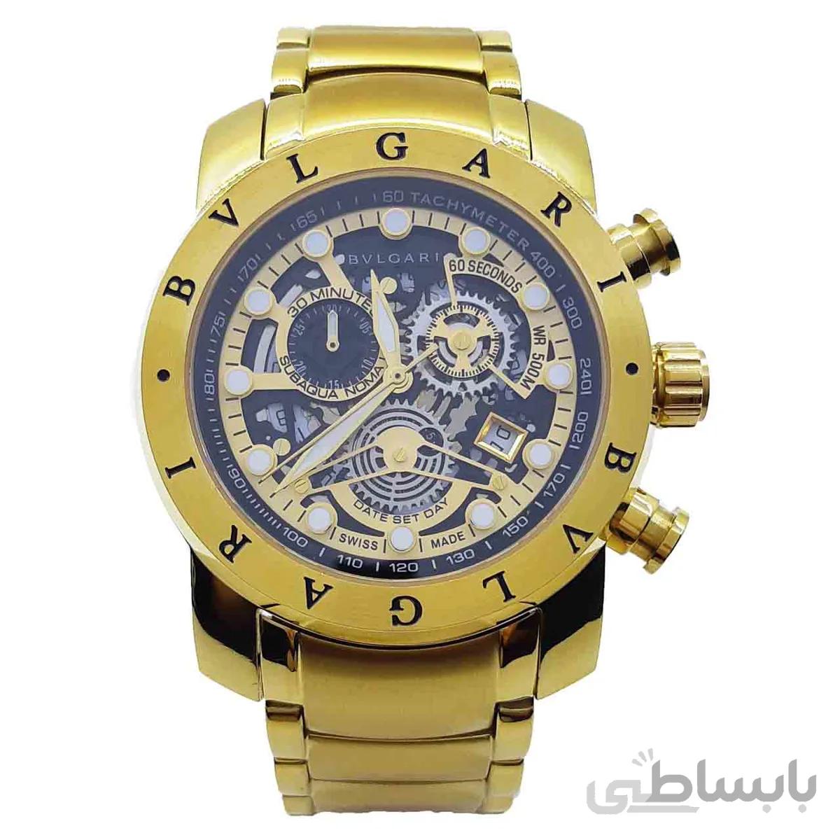 ساعت مچی مردانه بولگاری مدل BVLGARI 163G